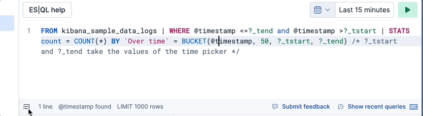 Automatic line breaks and indentation for ES|QL queries