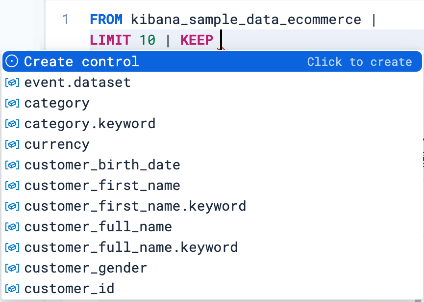 ES|QL query prompting to add a control ES|QL query prompting to add a control